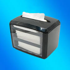 VFOLD NAPKIN DISPENSER / BLACK / WITH ADVERT WINDOW (EACH)