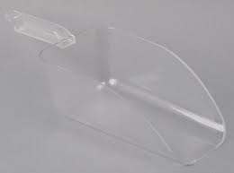 64OZ CLEAR PC PLASTIC ICE SCOOP