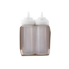 16 OZ CLEAR WIDE MOUTH SQUEEZE BOTTLE (6/PK)