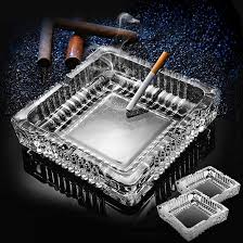 GLASS ASH TRAY - CLEAR (72/CS)