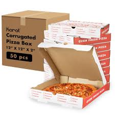 12 X 12 CORRUGATED KRAFT PIZZA BOX (50/CS)