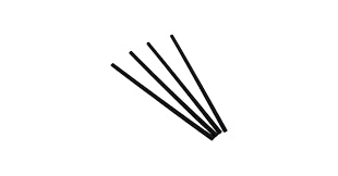 8" UNWRAPPED JUMBO STRAW / BLA CK (10/500/5,000) (UWST)