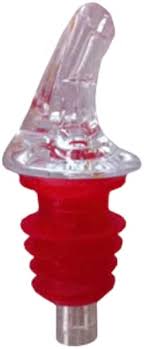 RED PLASTIC POUR SPOUTS (DOZEN)