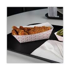 3 LB APER FOOD BASKETS, RED/WHITE (500/CS)