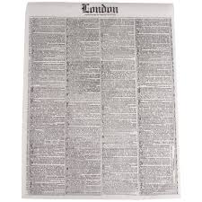 LONDON NEWSPRINT DELI SANDWICH WRAP PAPER / 16 X 12 (4,000/CS