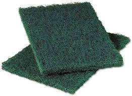 3M SCOTCH BRITE / 9" X 6" / GREEN SCOURING PAD (10/PACK)