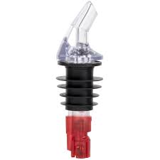 1 OZ. CLEAR SPOUT / RED TAIL MEASURED LIQUOR POURER