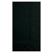 EIGHTH FOLD DINNER NAPKIN / BLACK / 2-PLY / 15 X 17 /
