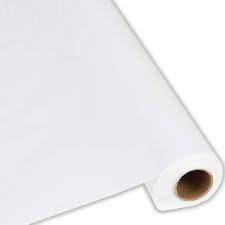PLASTIC TABLE COVER / WHITE / 40" X 300' (EACH)