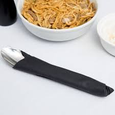 BLACK LINEN LIKE NAPKIN / FLAT PACK / 16 X 16 500 PER CASE