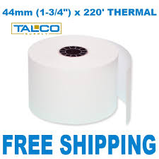 THERMAL ROLLS 44MM X 220', 50/CS