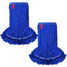 MOP HEAD / LOOPED END / BLUE / MEDIUM / 24 OZ / EACH