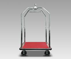 CSL 2005BK-60 SILVER FINISH ECONOMY BELLMAN'S CART WITH