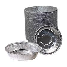 9 INCH ROUND ALUMINUM TO-GO CONTAINERS (500/CS)