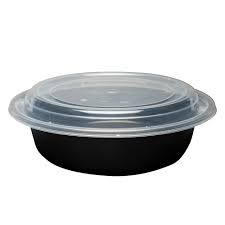 32 OZ ROUND MICROWAVEABLE CONTAINER WITH LID / 150 PER C