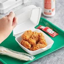 DART 6 X 6 / WHITE FOAM HINGED TRAY (500/CS)