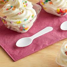 PLASTIC TASTING SPOON / 3" WHITE (3000/CS)