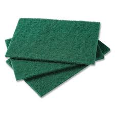 MEDIUM DUTY GREEN ABRASIVE SCOURING PAD (10/PACK)