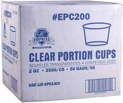 2 OZ PORTION CUP / EMPRESS / CLEAR (50/50/2500)