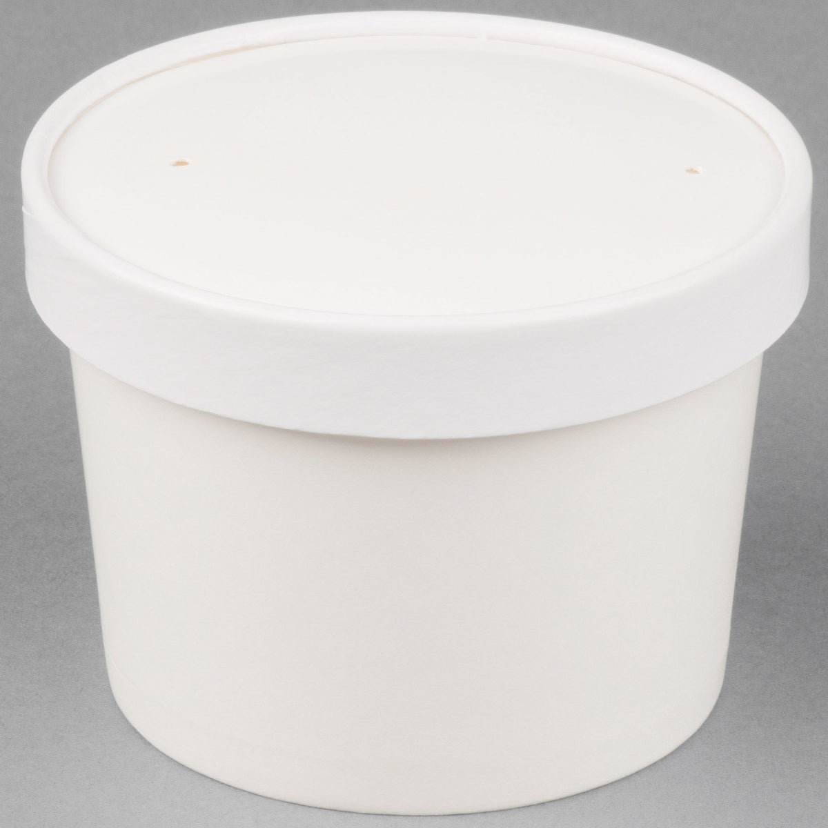 Kari-Out 2340012 R3J 12 oz Combo White Paper Soup Cup with Vented Lid White - Case of 250