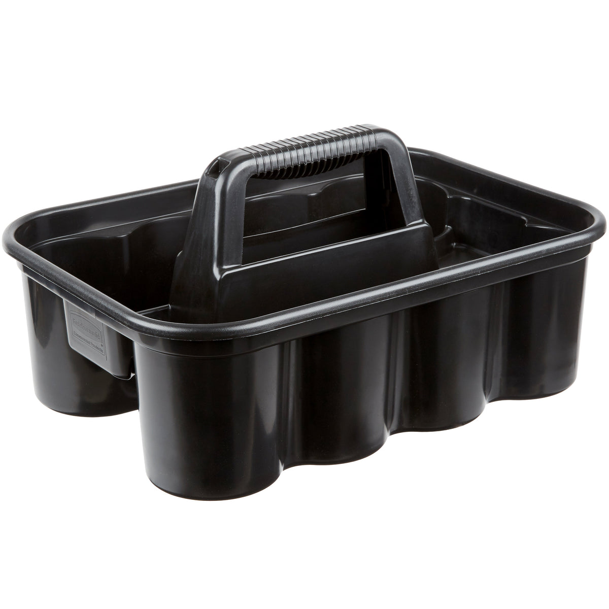 Bisupply Large Cleaning Caddy Organizer with Handle 4 Pack - Black Portable Cleaning Supplies Caddies