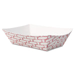 1/2 LB PAPER FOOD BASKETS, RED/WHITE (1,000/CS)