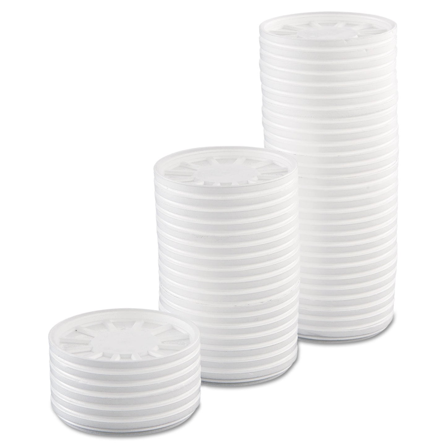 DART FOAM VENTED LID WHITE SLEEVE / 50 SINGLES