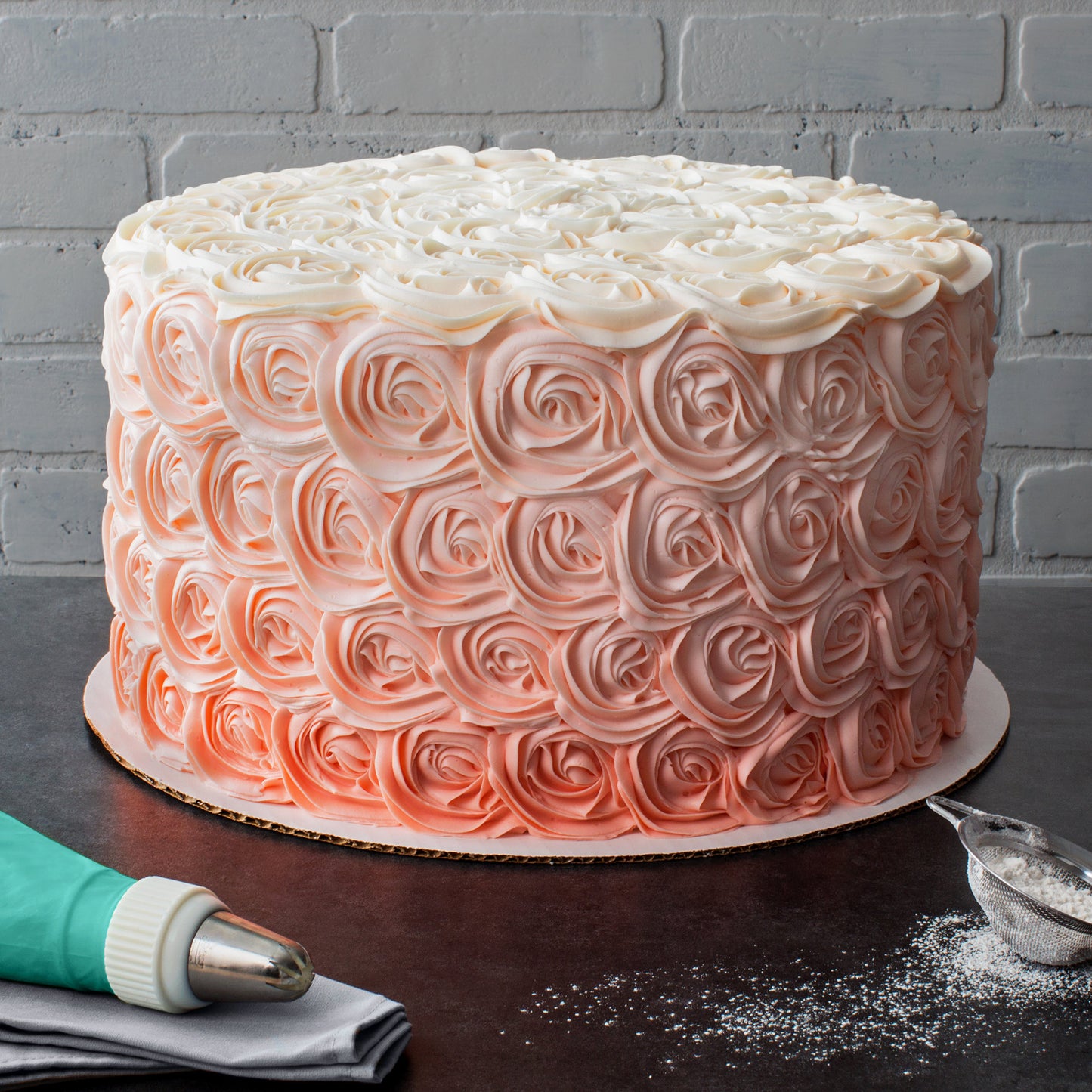 14" WHITE CORRUGATED CAKE / PIZZA CIRCLE - (250/CASE)
