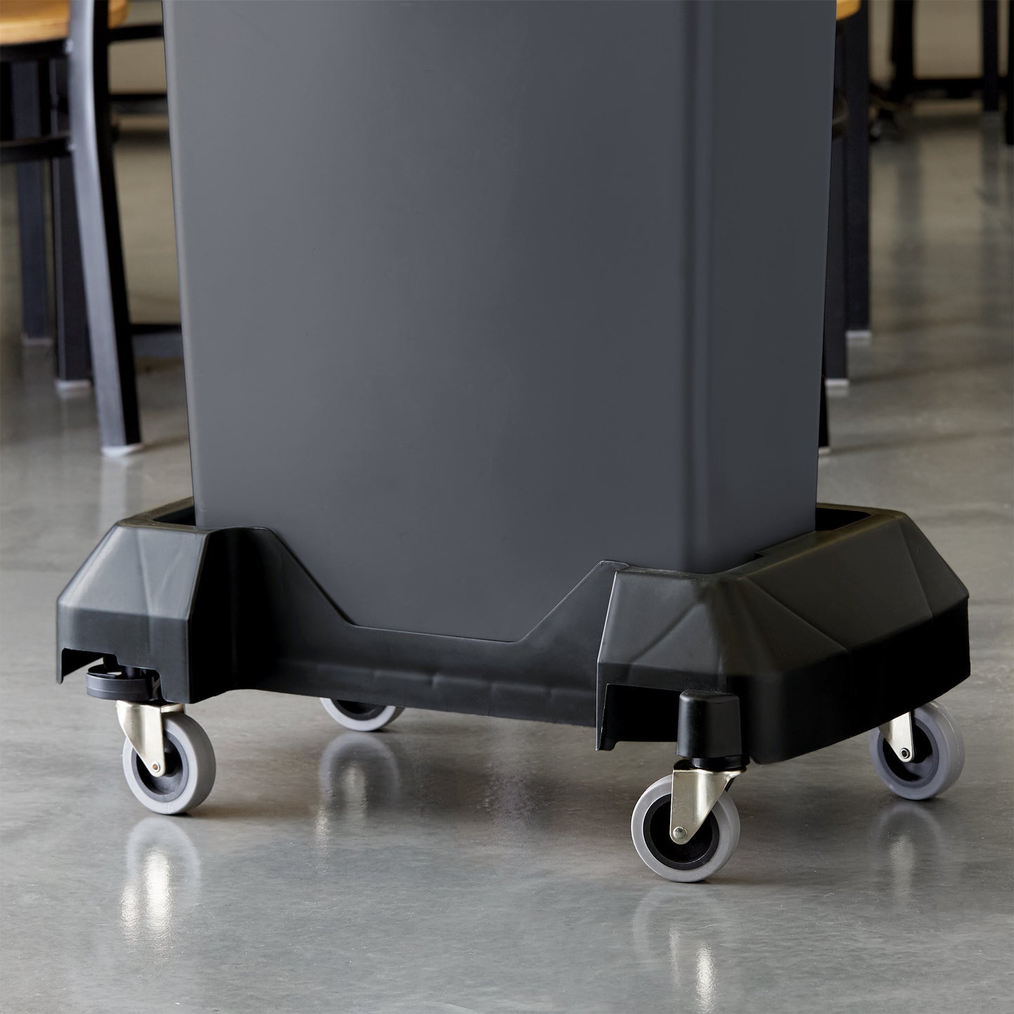 BLACK SLIM JIM TRASH CAN DOLLY