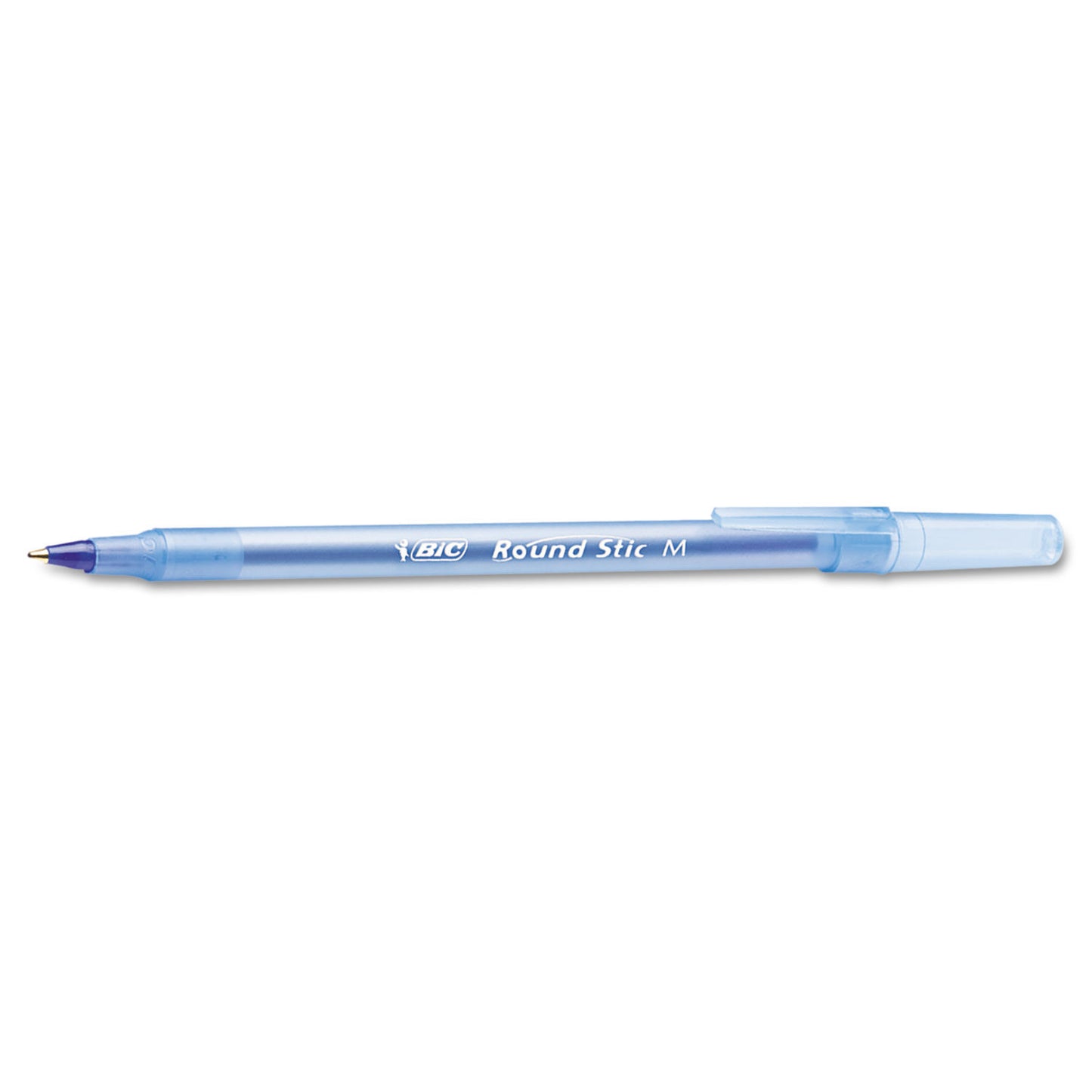 BIC PENS / ROUND STIC XTRA LIFE STICK BALLPOINT PEN VP, 1MM, BLUE INK, TRANSLUCENT BLUE BARREL (60/BOX)