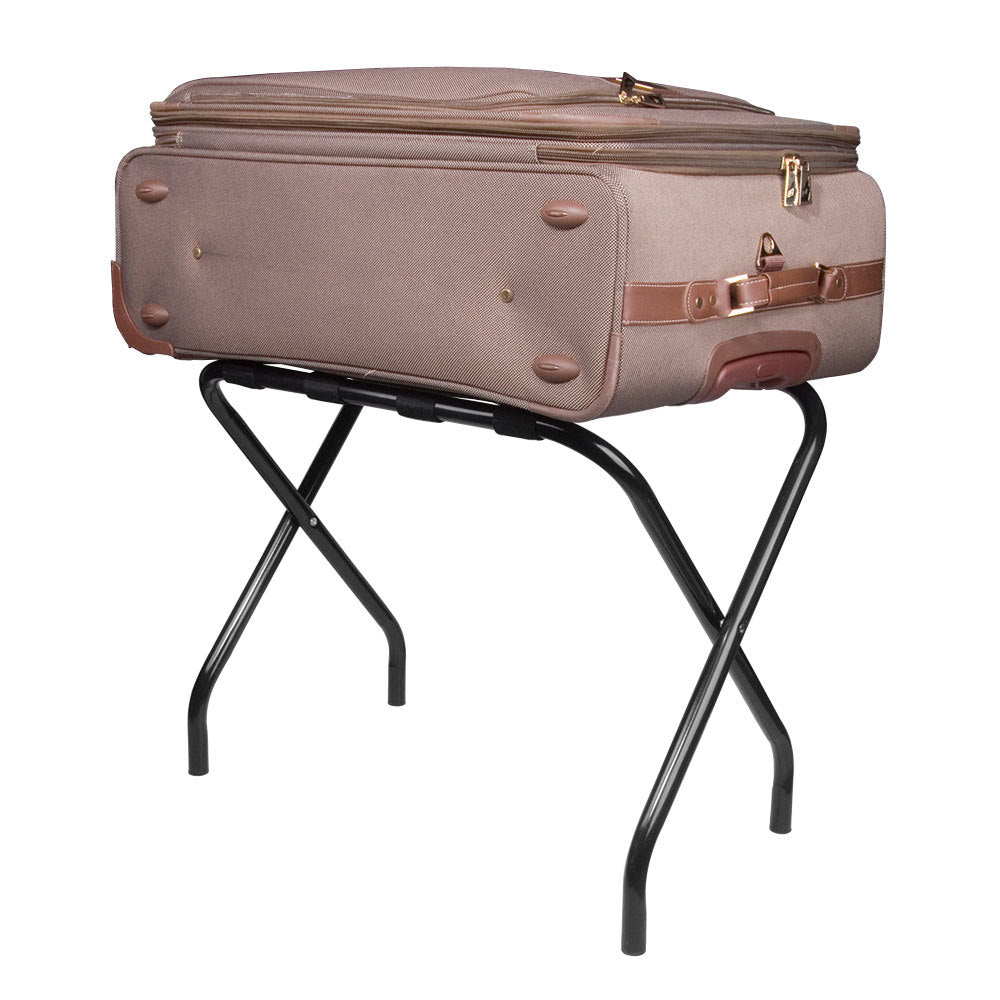 LANCASTER TABLE & SEATING BLACK FOLDING LUGGAGE RACK