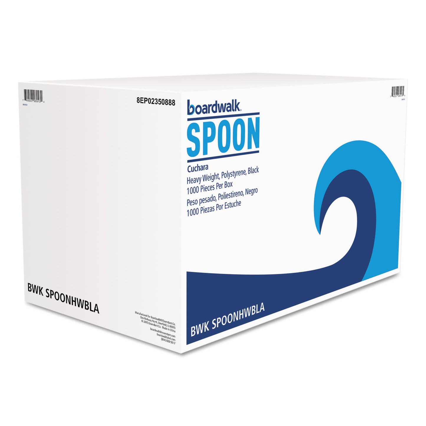 TEASPOON / HEAVYWEIGHT / BLACK (1,000/BOX)