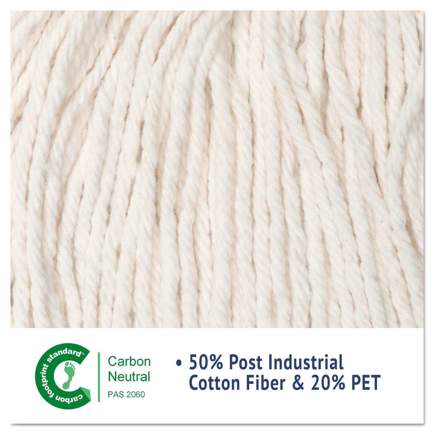 SUPER LOOP WET MOP HEAD, COTTON/SYNTHETIC FIBER, 5" HEADBAND, LARGE SIZE, WHITE (12/CS)