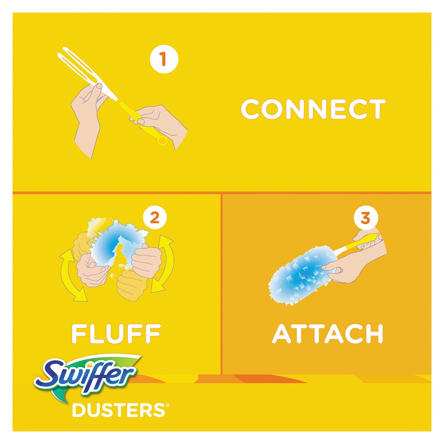 SWIFFER REFILL DUSTERS, DUST LOCK FIBER, LIGHT BLUE, UNSCENTED, 10/BOX, 4 BOX/CASE