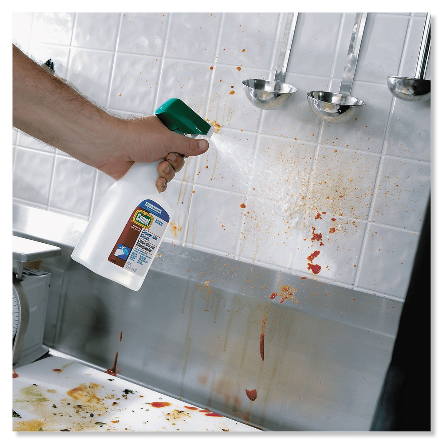 COMET CLEANER WITH BLEACH, LIQUID, ONE GALLON BOTTLE, 3/CARTON