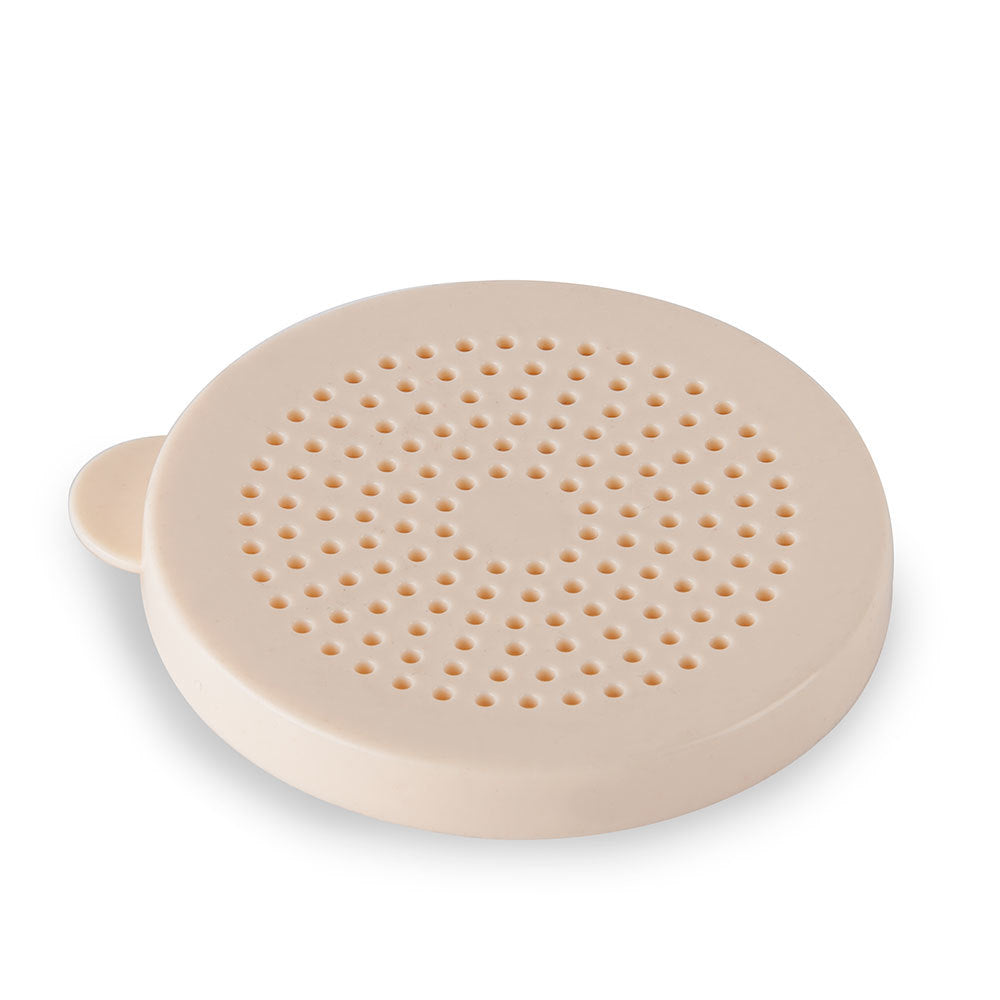 TABLECRAFT 166A 10 OZ. POLYCARBONATE SHAKER WITH BEIGE LID FOR SALT & GROUND PEPPER