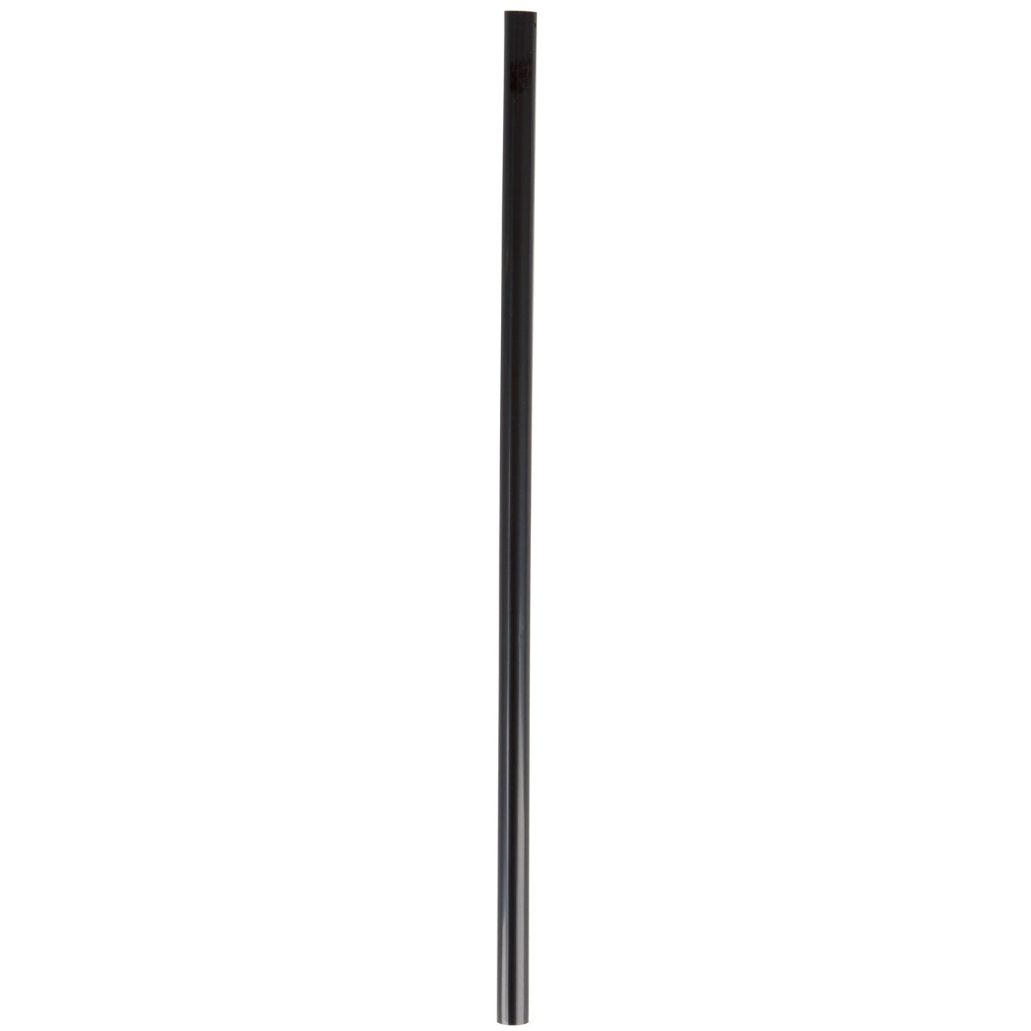 8" UNWRAPPED STRAW / BLACK (500/10/5,000) (UWST)