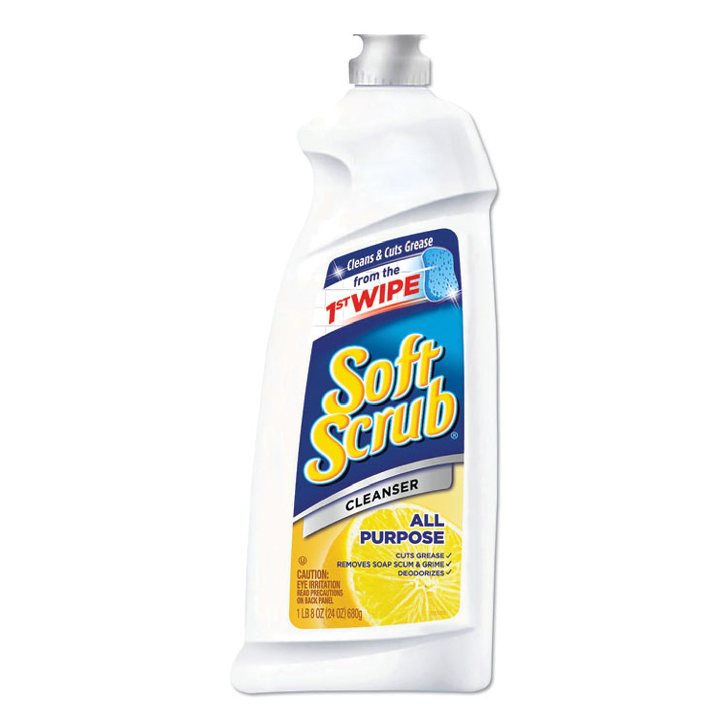 SOFT SCRUB WITH LEMON / ALL PURPOSE CLEANSER LEMON SCENT 24OZ (9/CS)