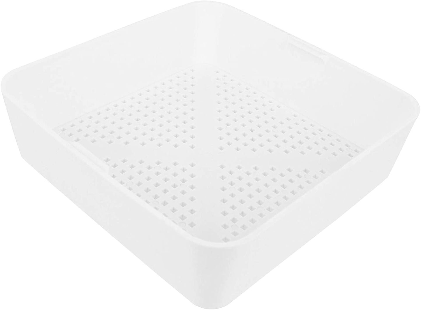 ALL POINTS 32-1422 6 1/2" X 6 1/2" PLASTIC FLOOR DRAIN STRAINER WITH 3/16" HOLES