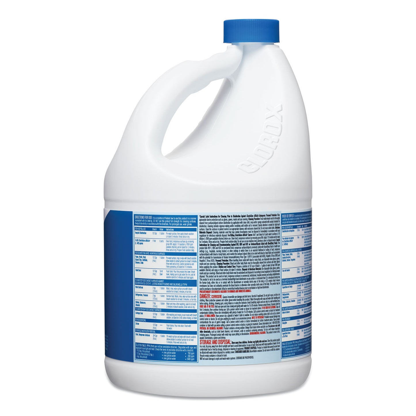 CLOROX CONCENTRATED GERMICIDAL BLEACH, REGULAR, 121OZ BOTTLE, 3/CARTON