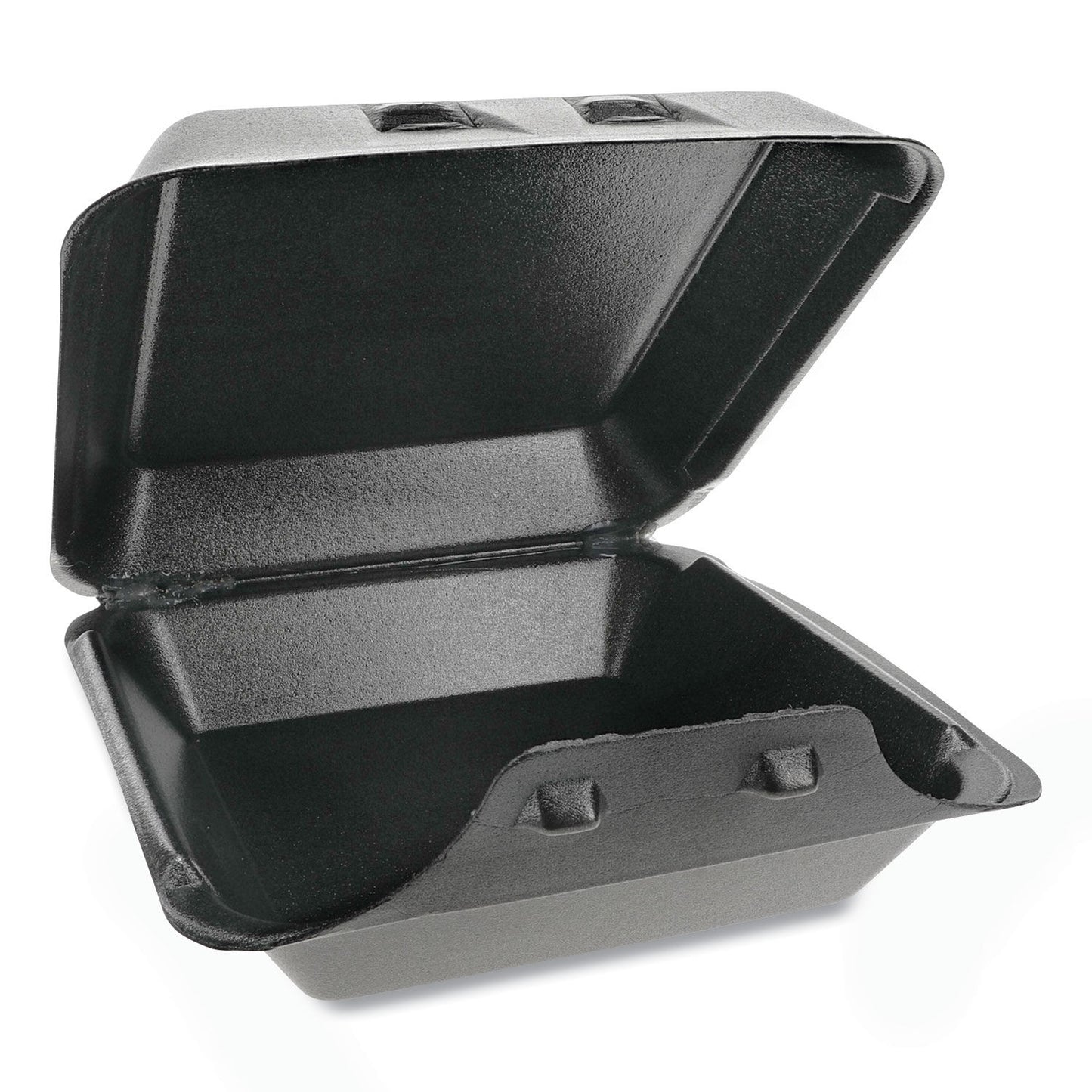 9 X 9 HINGED TRAY / FOAM / 1 COMPARTMENT / BLACK (150/CS)