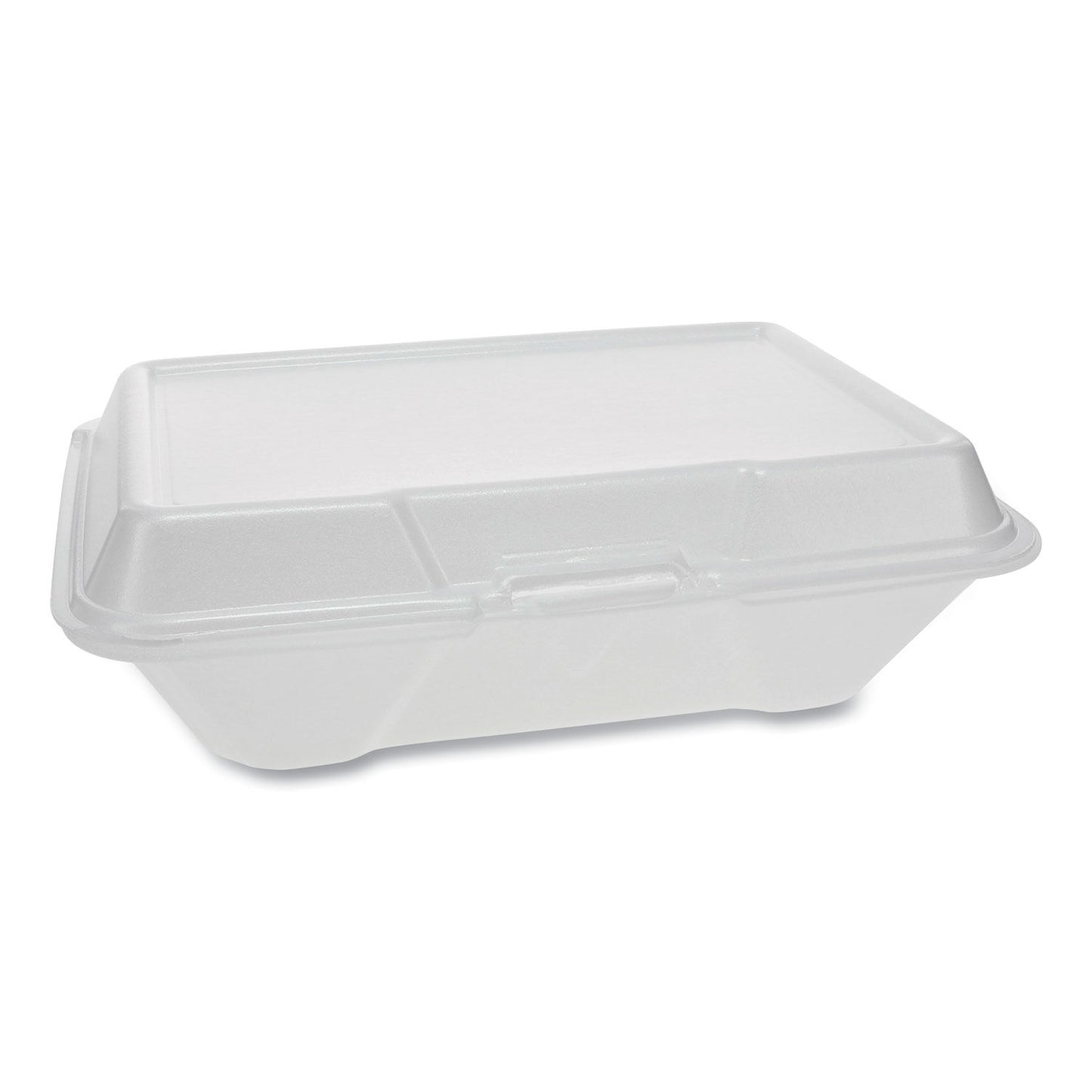 9 X 6 HINGED TRAY / FOAM / WHITE (150/CS)