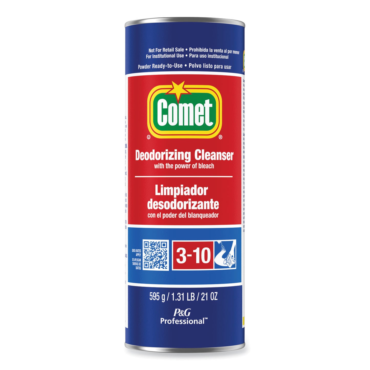 COMET POWDER CLEANSER WITH CHLORINOL, POWDER, 21 OZ CANISTER (24/CS)