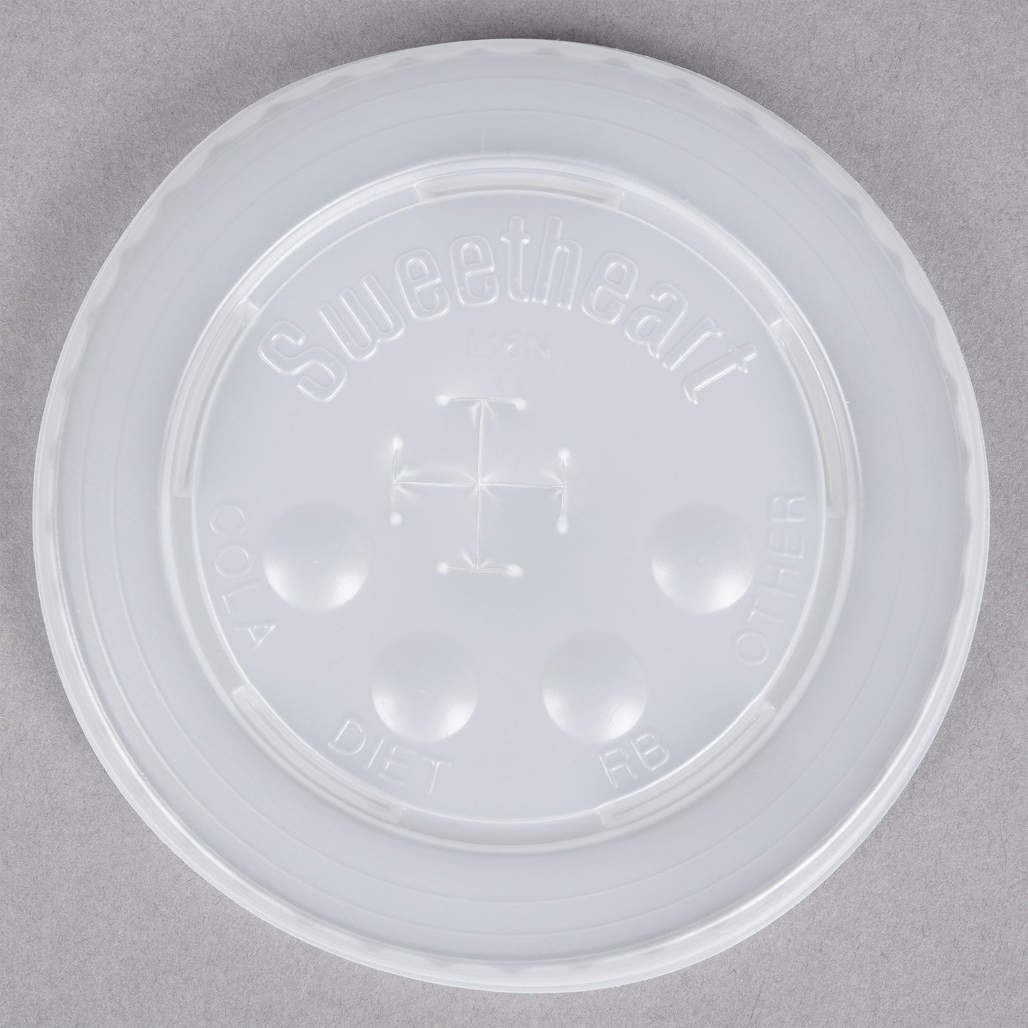 L16BL-0100 / DART STRAW SLOT LID / TRANSLUCENT (FITS 12-24 OZ) (100/20/2000)