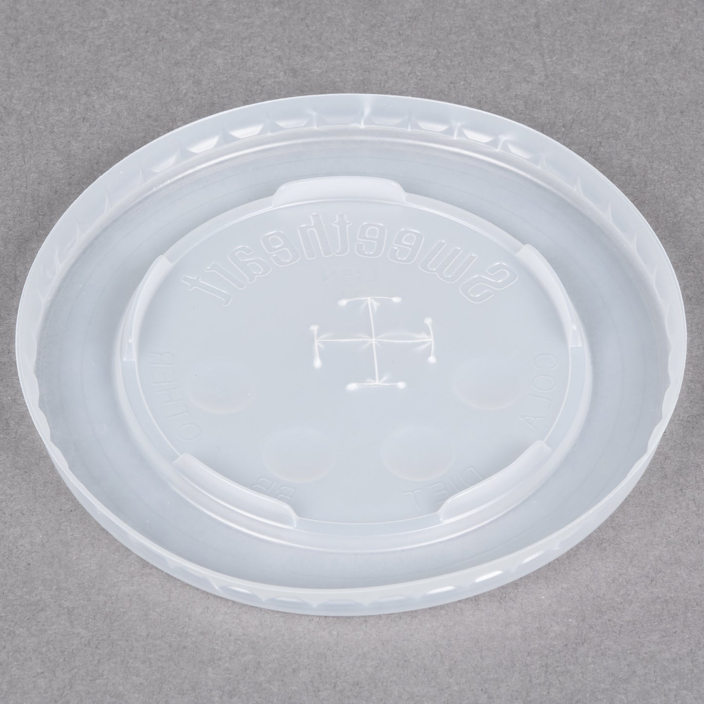 L16BL-0100 / DART STRAW SLOT LID / TRANSLUCENT (FITS 12-24 OZ) (100/20/2000)
