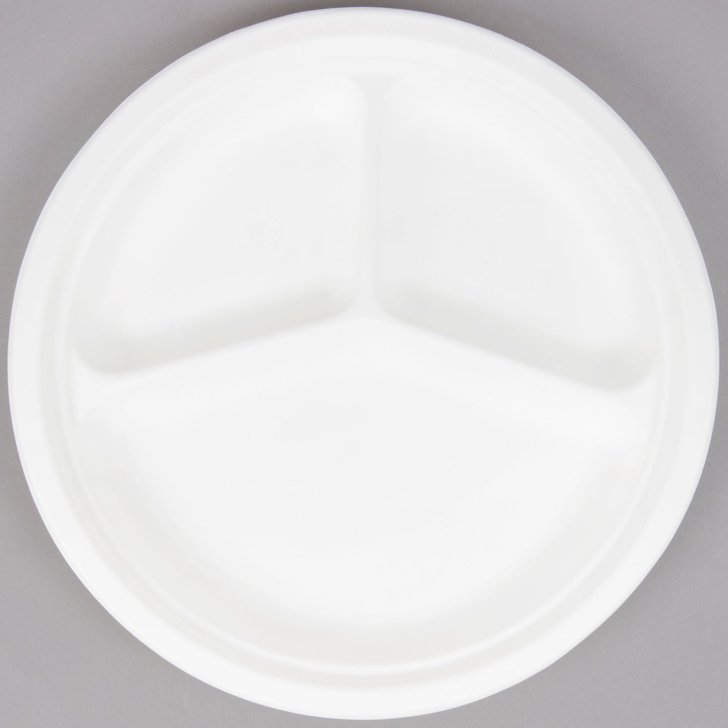 BIODEGRADABLE PLATE / 10" / 3-COMPARTMENT (500/CS)