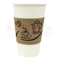 PAPER HOT CUP SLEEVE / COFFEE PRINT (100/10/1,000)