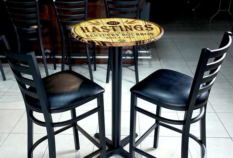 BARCONIC® CAST IRON TABLE BASE - STANDARD HEIGHT (28") "T" FOOT