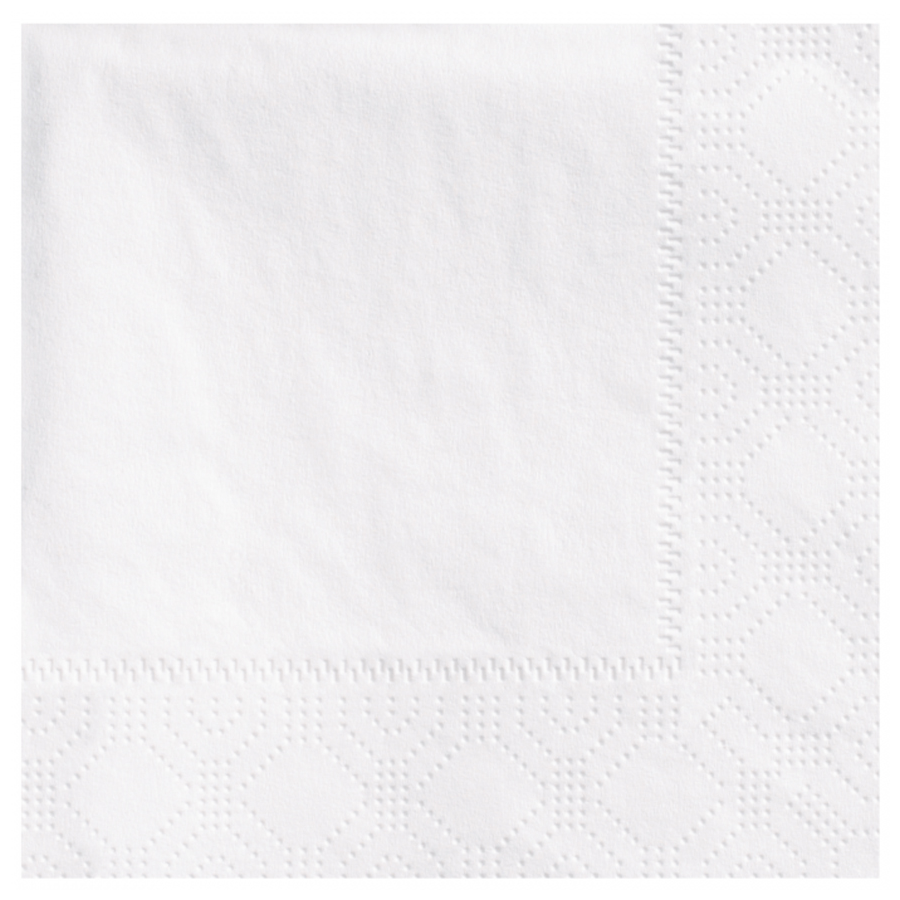 BEVERAGE COCKTAIL NAPKIN / WHITE / 2-PLY (3,000/CS)