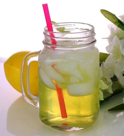 16 OZ BARCONIC MASON JAR MUG GLASS / WITH HANDLE (12/CASE)
